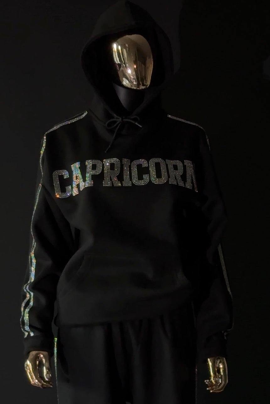 Black Zodiac Hoodie Set